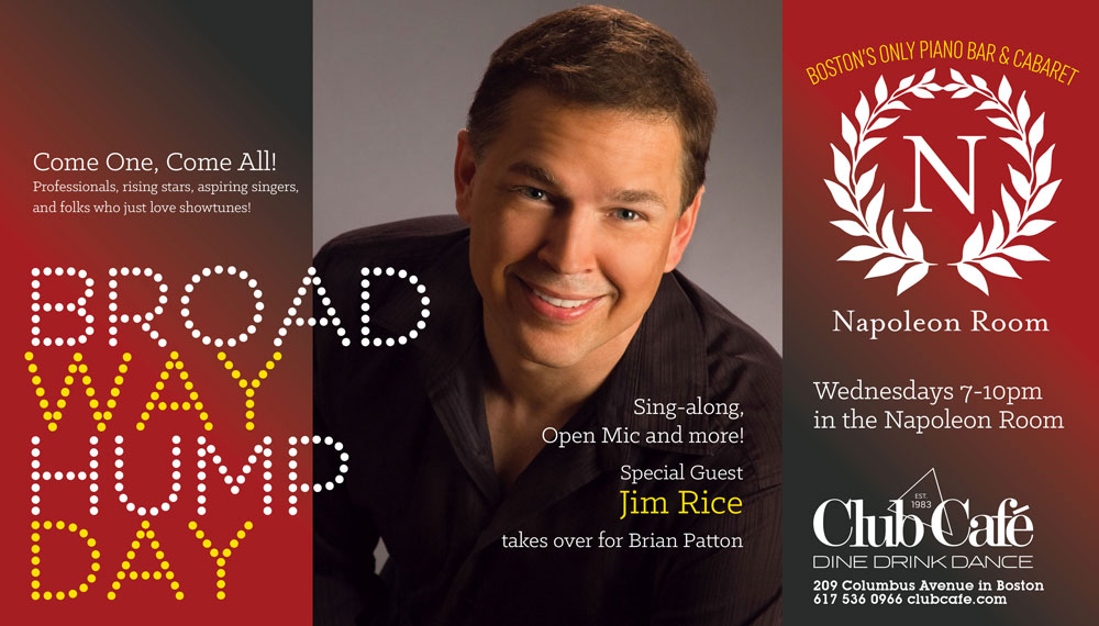 Broadway Show Tunes at Club Cafe Boston with Jim Rice