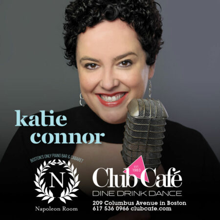 Katie Connor at Napoleon Room at Club Cafe the Best piano bar in Boston