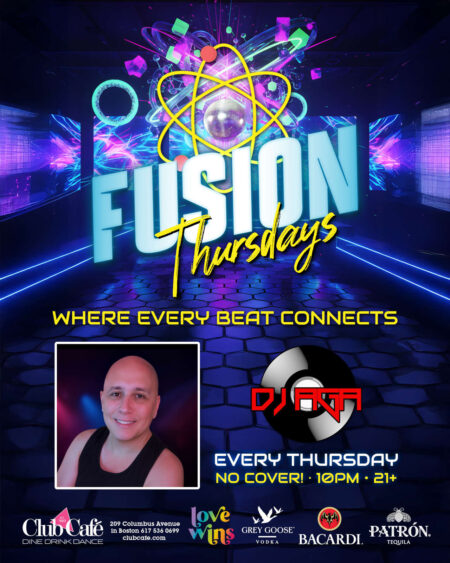 Fusion at Club Cafe Boston with DJ AGA every Thursday