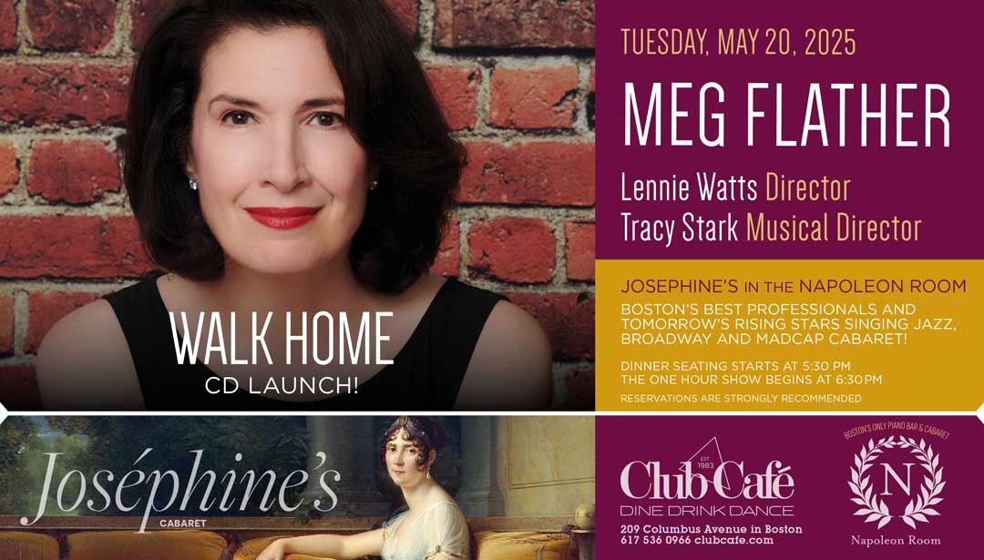 Boston Best Cabaret dinner show at Club Cafe with Meg Flather