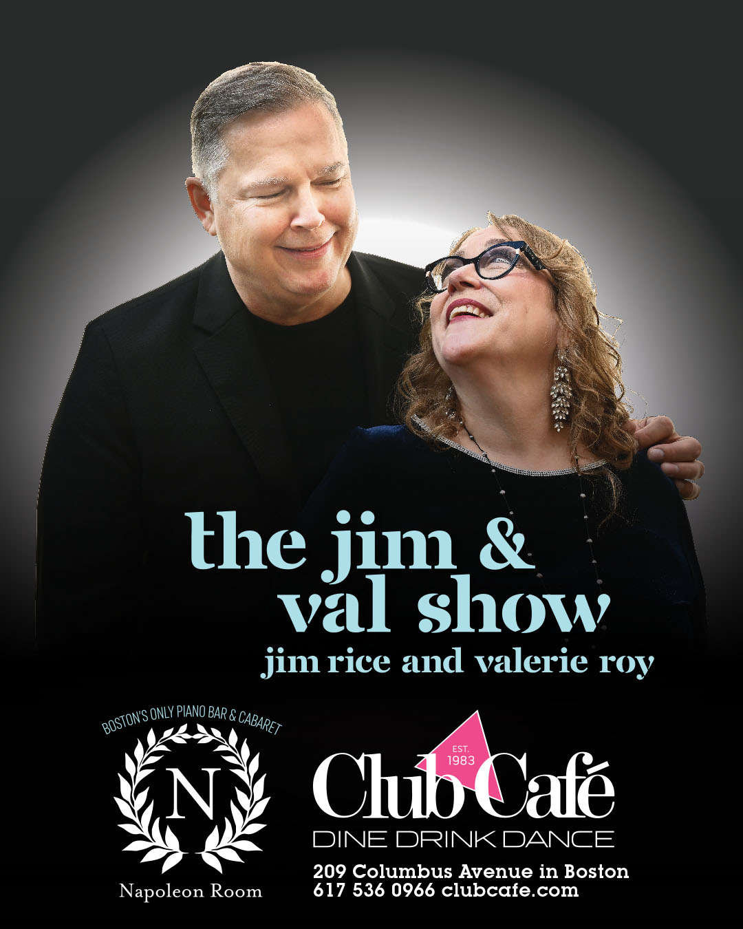 Club Cafe Boston Cabaret with jim rice and valerie roy the jim and val show
