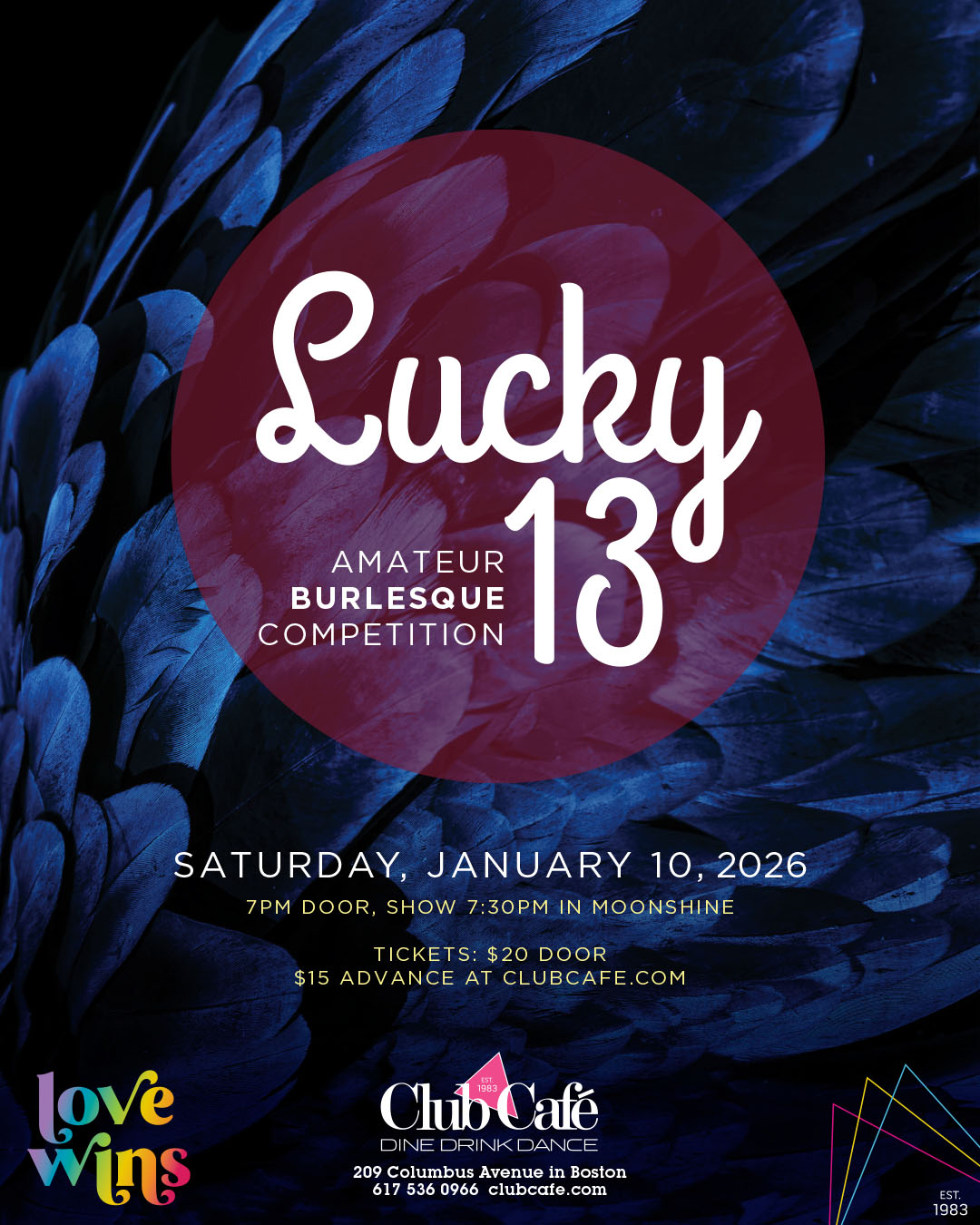 Best Drag Burlesque Competition Lucky 13 at Club Cafe Boston