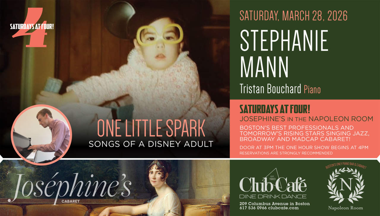 Saturday Cabaret show at Club Cafe Boston with Stephanie Mann