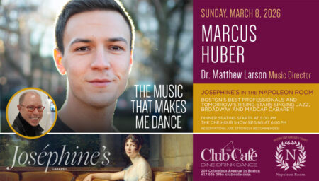 Cabaret Dinner Show at Club Cafe Boston with Marcus Huber