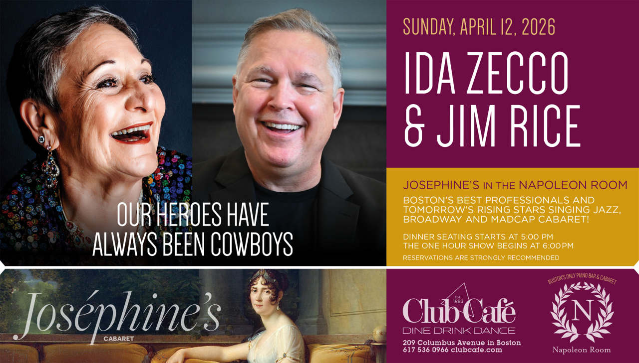 Boston's best cabaret Josephine's at Club Cafe Ida Zecco Jim Rice
