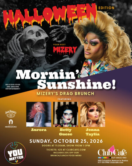 Club Cafe Boston Halloween Drag Brunch with Mizery and special guests