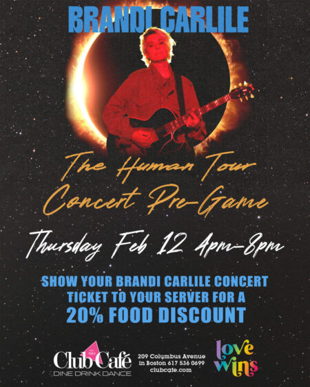 Brandi Carlile The Human Tour concert pre-party at club cafe Boston