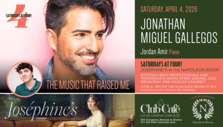 Best Cabaret Piano bar in Boston at Club Cafe with Jonathan Gallegos