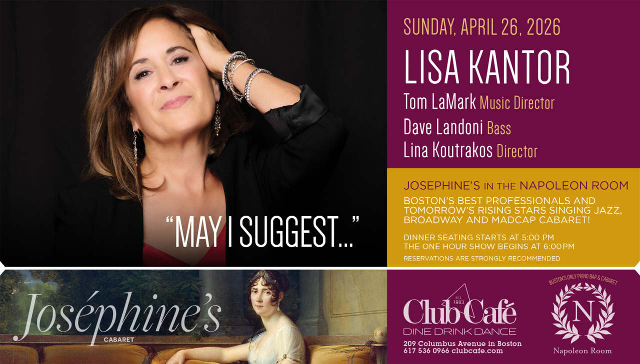 Lisa Kantor at Club Cafe Boston for the best cabaret piano bar experience