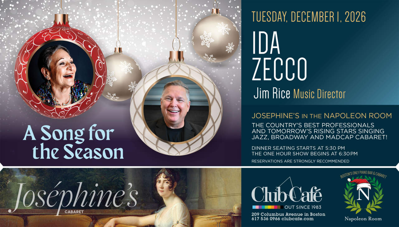 Boston's best cabaret Josephine's at Club Cafe Ida Zecco Jim Rice