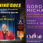 est Cabaret Broadway piano bar supper club at club cafe Boston with Gordon Michaels