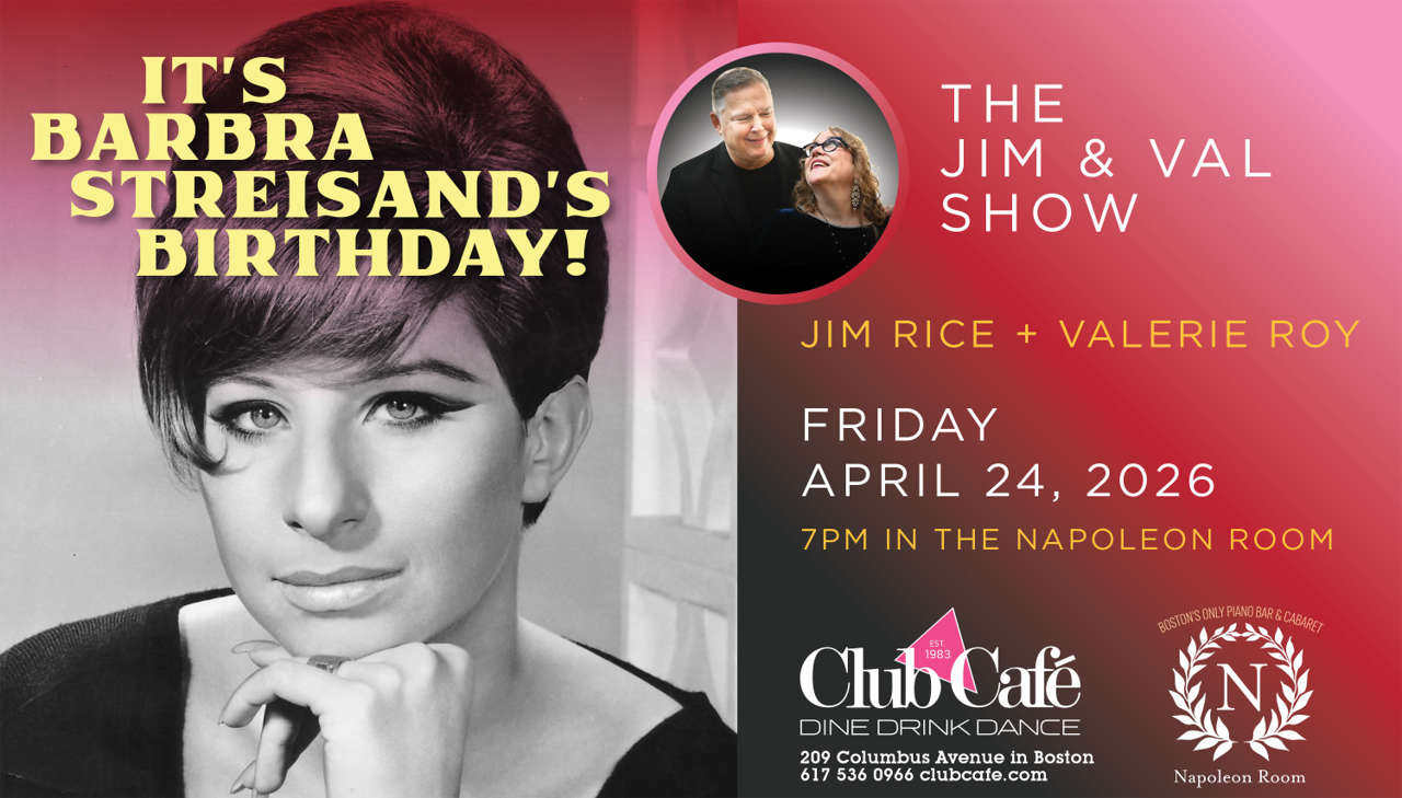 Boston's only piano and cabaret bar at Club Cafe Boston