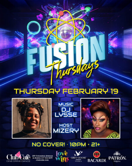 Fusion at Club Cafe Boston with DJ LYSSE every Thursday