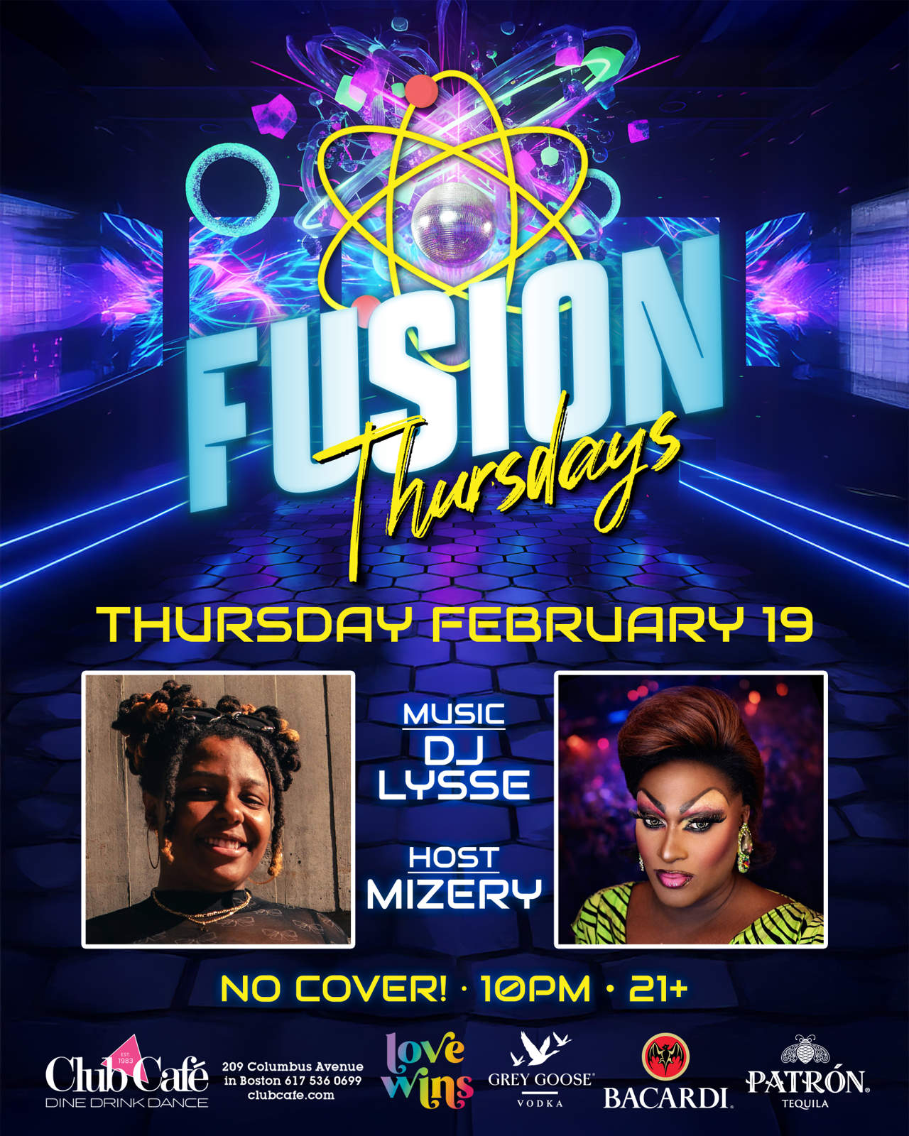 Fusion at Club Cafe Boston with DJ LYSSE every Thursday