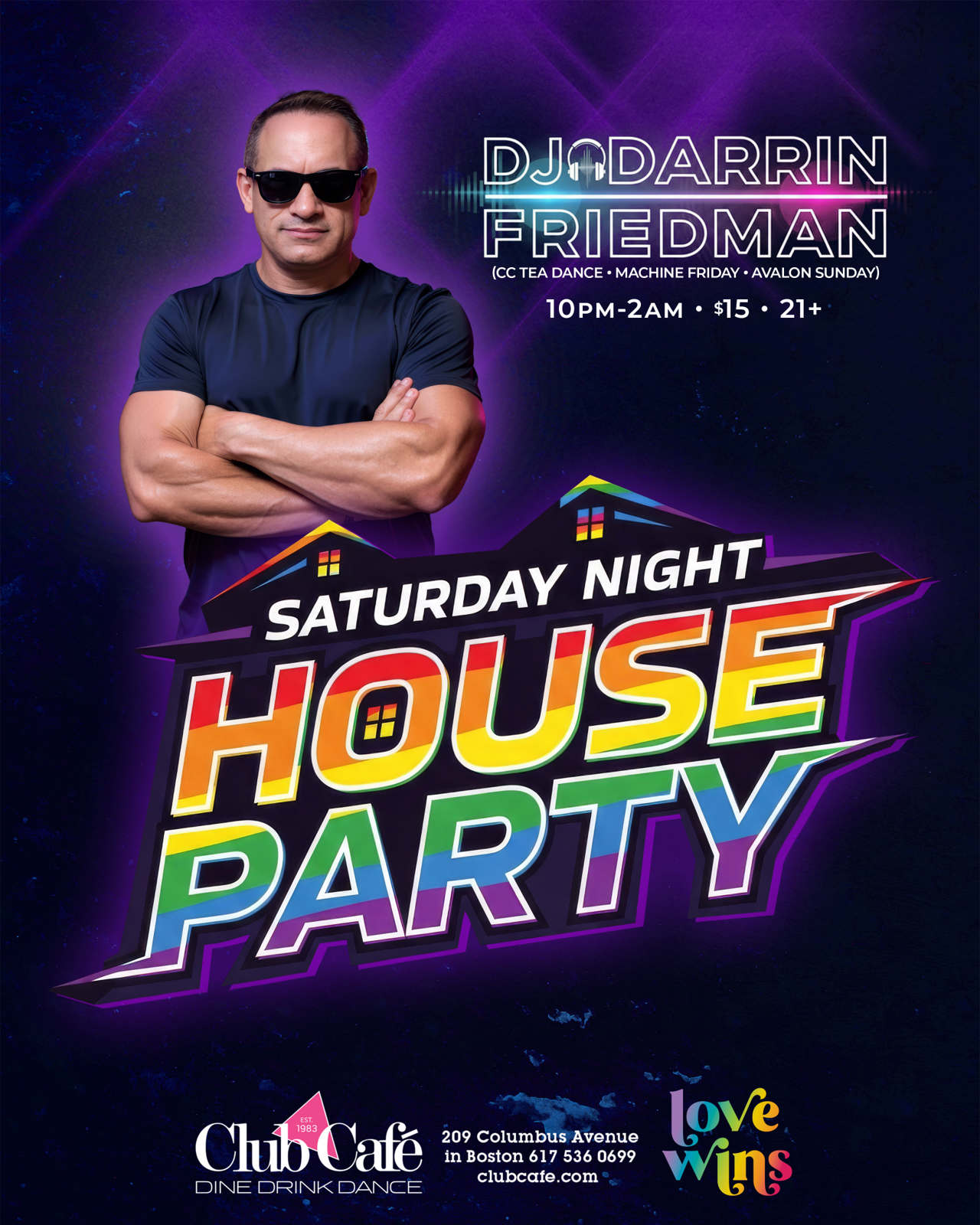 Saturday House Party Dancing Darrin Friedman Club Cafe Boston