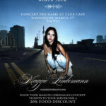 MAGGIE LINDEMANN CONCERT PRE-PARTY. Show your MAGGIE LINDEMANN concert tickets to your server for a 20% discount on your food.