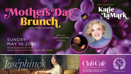 TREAT MOM TO BRUNCH! Mothers Day with Tom Lamark on piano and daughter Katie. Brunch doors at 11am, entertainment begins at noon.