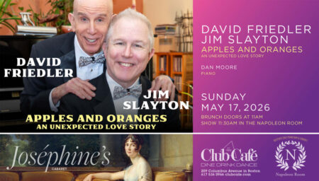 David Friedler and Jim Slayton. David and Jim return to Josephine's Room for a brunch-time cabaret.