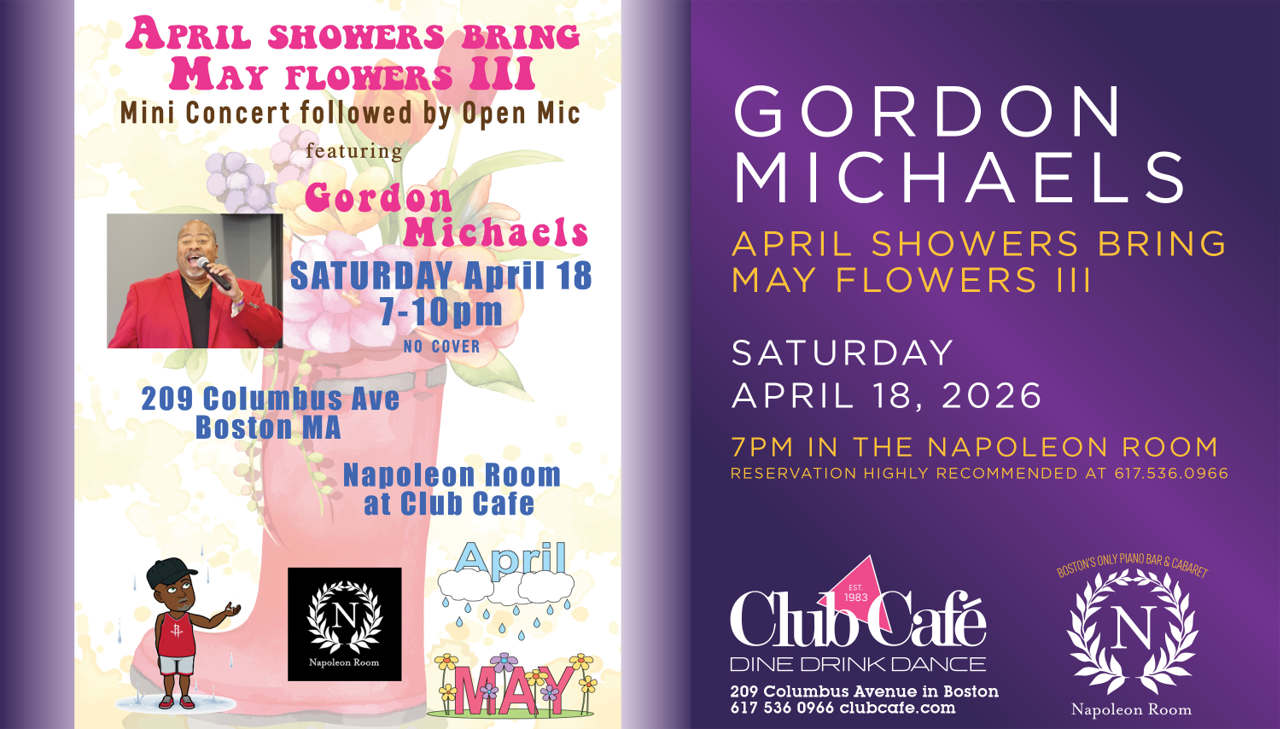 Gordon Michaels Cabaret show piano bar supper club at Club Cafe Boston
