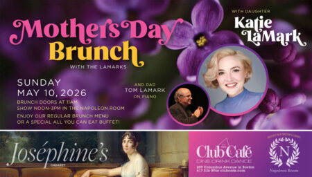 Mother's Day Bruch at Club Cafe Boston with Tom LaMark and Katie LaMark