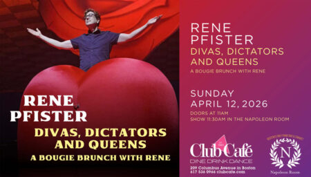 best Cabaret piano bar supper club in boston. Rene Pfister at Club Cafe