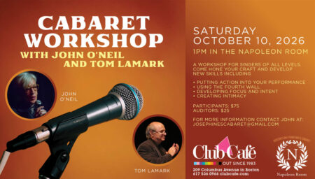 John O’Neil and Tom Lamark are return with this workshop designed for performers at all levels.