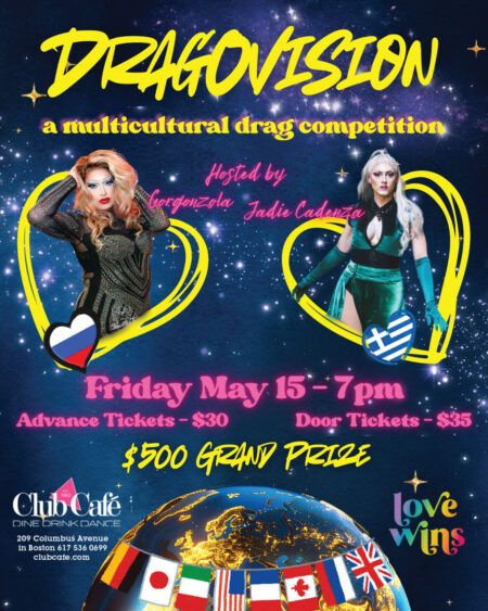 Dragovision multicultural drag competition at Club Cafe Boston