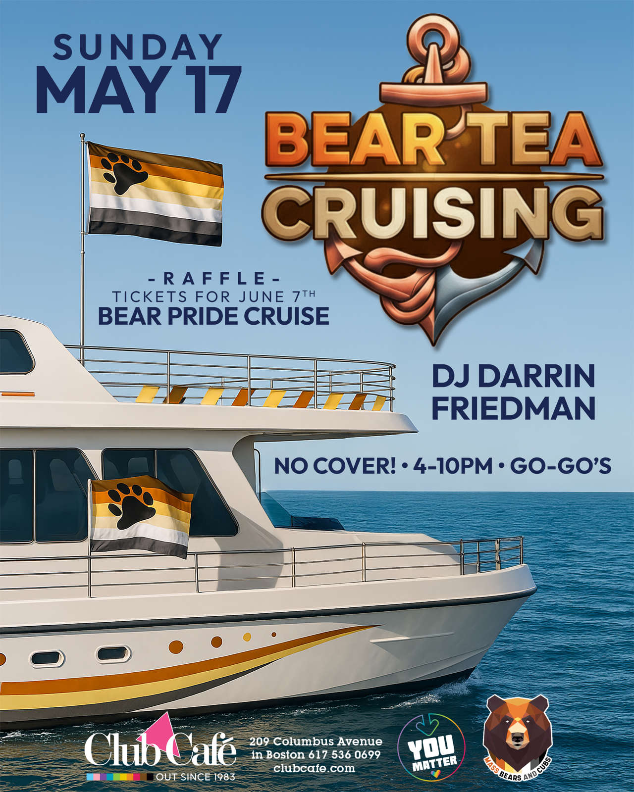 Bear Tea Cruising Tea Dance at Club Cafe Boston