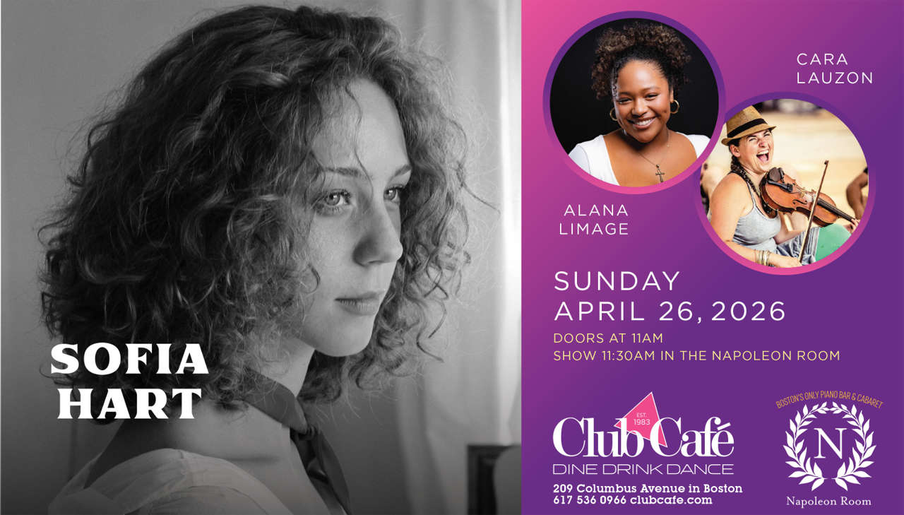 Sofia Hart In the Napoleon Room Cabaret at Club Cafe Boston