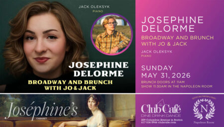 Best piano bar Cabaret show at Club Cafe Boston with Josephine DeLorme