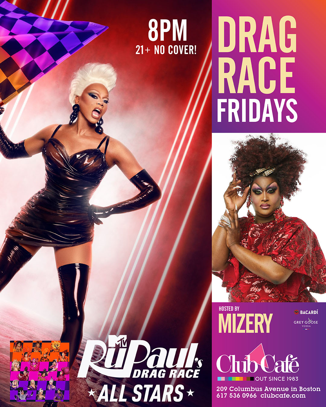 Join us for the ultimate RuPaul's Drag Race All Stars Season 11 Watch Party, featuring fierce queens, tournament-style showdowns, and high-energy drag performances