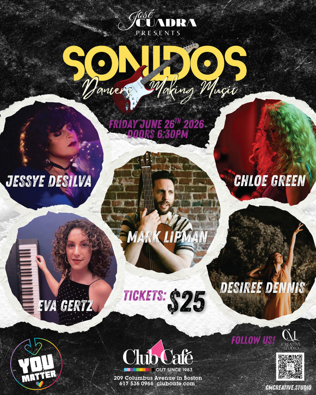 Sonidos Dancers of different styles take the stage in a live concert experience, blending sound and performance into a unique, high-energy celebration at Club Cafe Boston