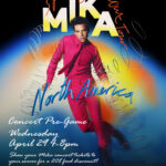 MIKA CONCERT PRE-PARTY. Show your MIKA CONCERT tickets to your server for a 20% discount on your food.