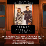 Romeo Santos and prince nunca concert Preparty at club cafe bostongame4172026I