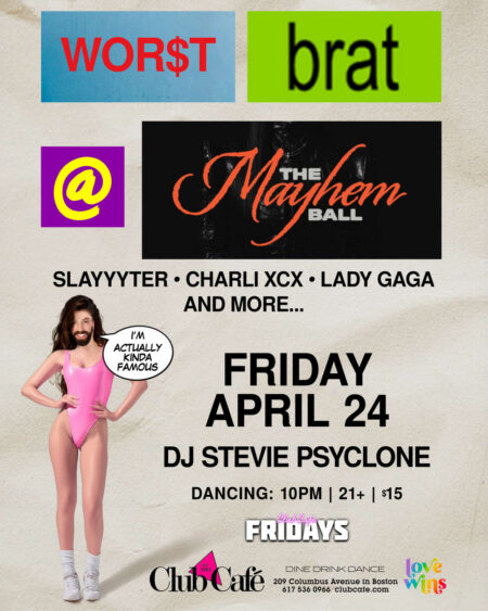 worst brat at the mayhem ball at club cafe boston dancing with Stevie psyclone