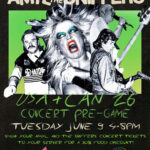 AMYL AND THE SNIFFERS CONCERT PRE-PARTY. Show your AMYL AND THE SNIFFERS concert tickets to your server for a 20% discount on your food.