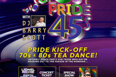 LOST PRIDE 45s TEA DANCE with DJ Barry Scott - An Early Dance Party for those who may be heading out to the parade in the morning, 6pm-9pm at Club Cafe Boston