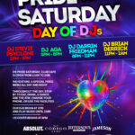 Pride Saturday day of DJs at Club Cafe Boston after the parade