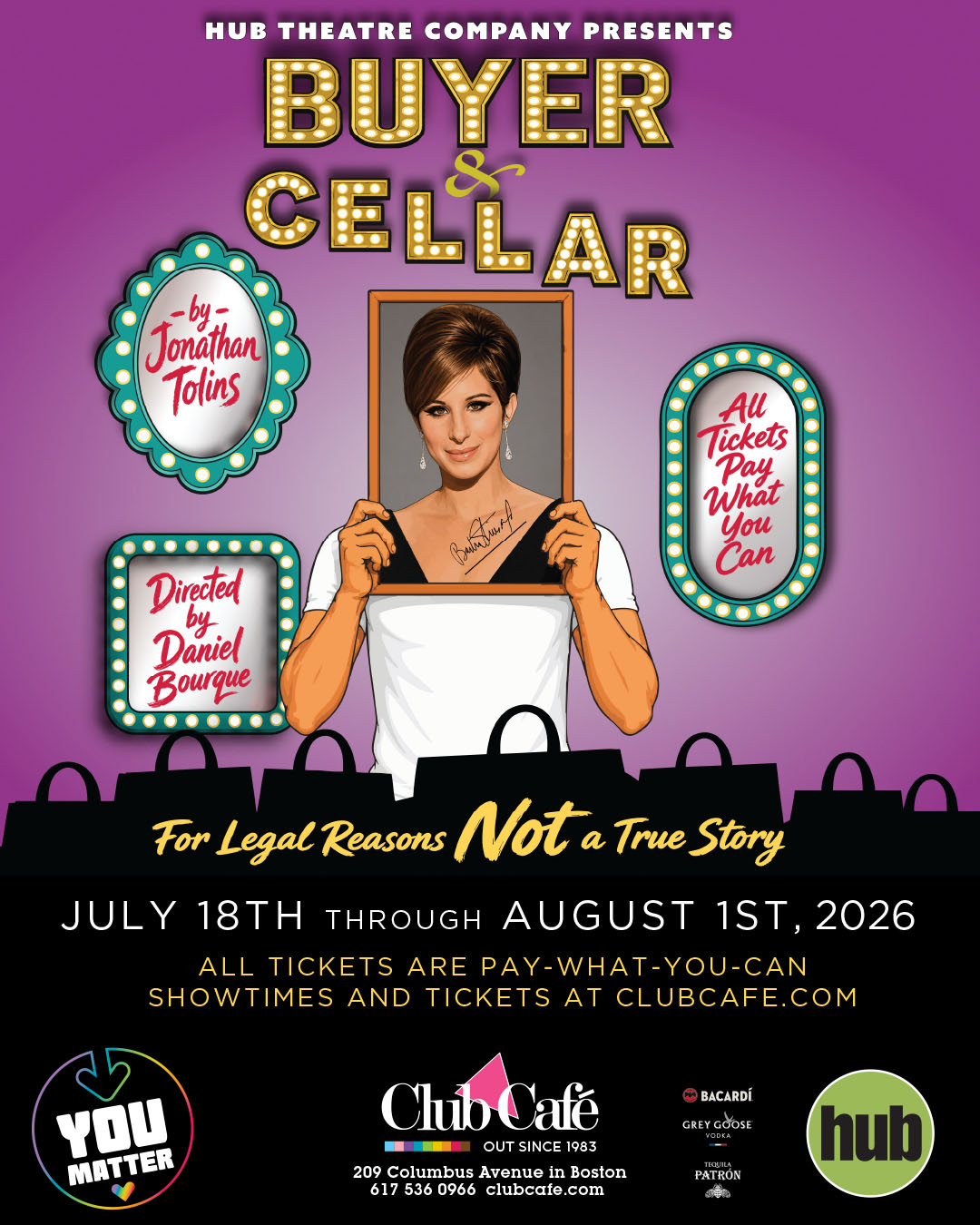 Hub Theatre presents Buyer & Cellar at Club Cafe Boston
