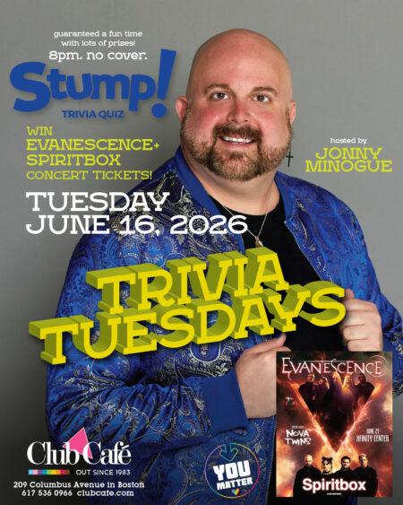 Trivia Tuesday at Club Cafe Boston win concert tickets