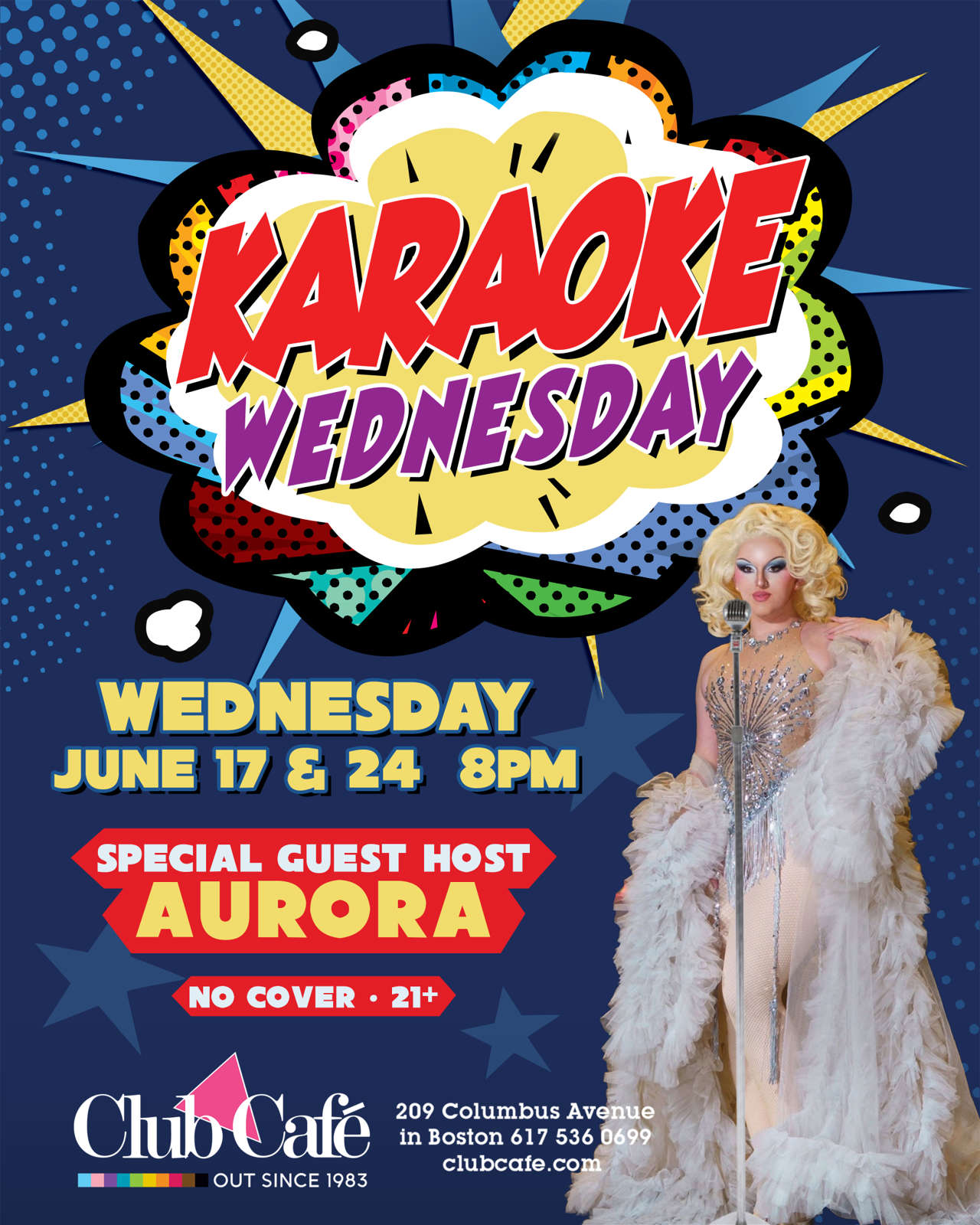 Karaoke every Wednesday at Club Cafe Boston with special guest hosts.