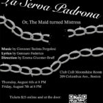 "La Serva Padrona" by Pergolesi at Club Cafe Boston
