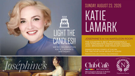 Katie LaMark at club cafe boston Napoleon room cabaret