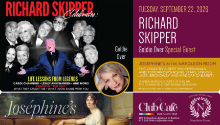 best cabaret supper club dinner show with Richard Skipper at Club Cafe Boston