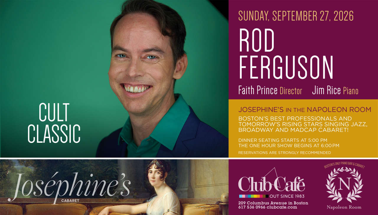 cabaret piano bar brunch with Rod Ferguson at Club Cafe Boston