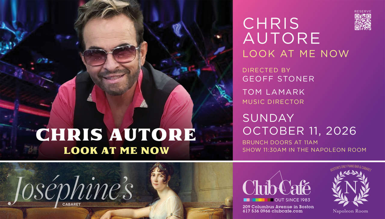 best cabaret piano bar brunch with Chris Autore at Club Cafe Boston