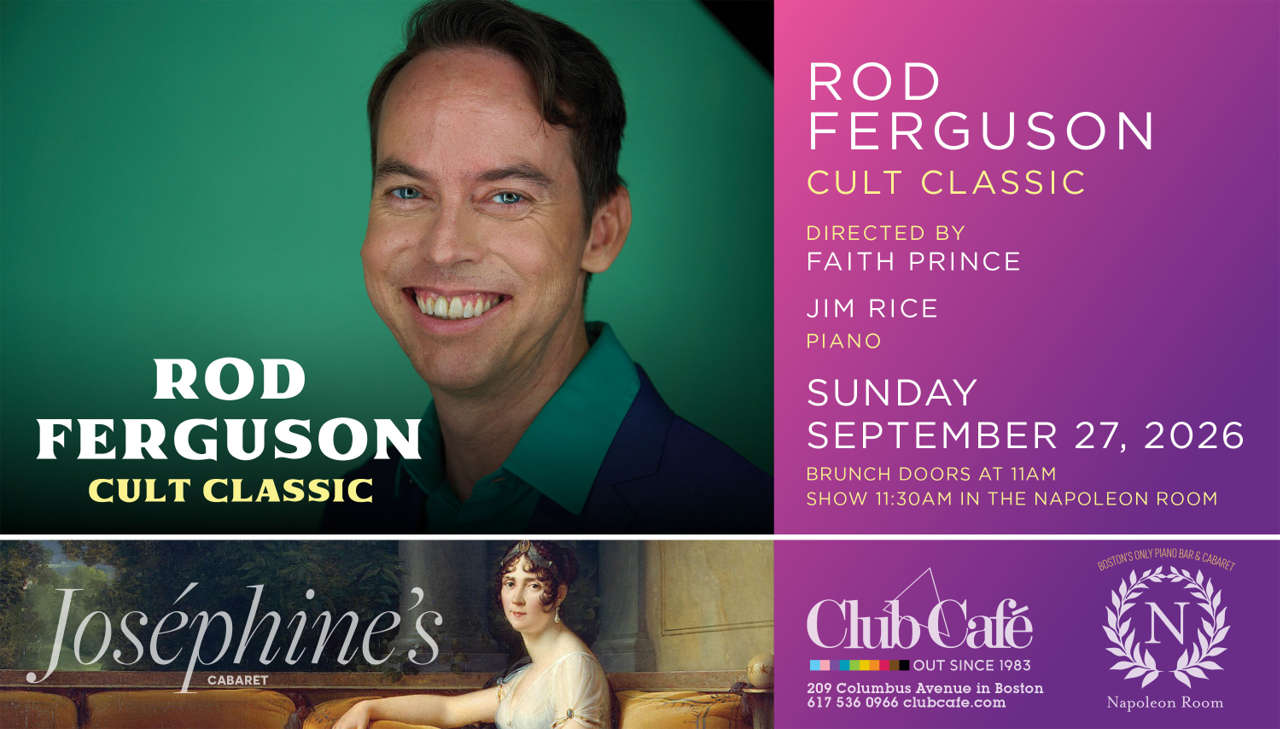 cabaret piano bar brunch with Rod Ferguson at Club Cafe Boston