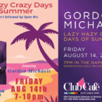 Best Cabaret Broadway piano bar supper club at club cafe Boston with Gordon Michaels