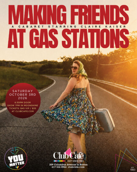 Claire Kaiser returns to Club Café with her latest act, Making Friends at Gas Stations,