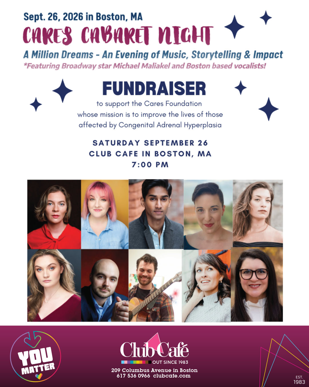 Cares Cabaret Night at Club Cafe Boston
